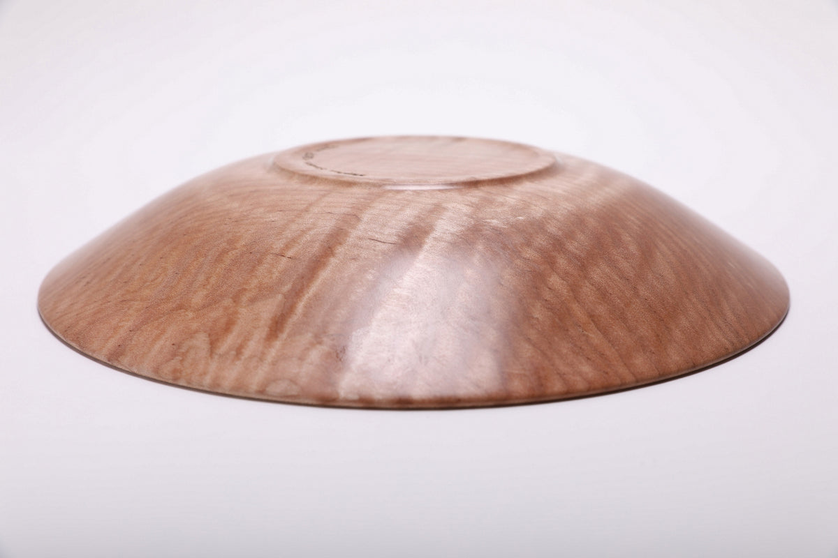 #2857 Tiger Ambrosia Maple Wooden Bowl  (10 3/4" x 1 3/4")