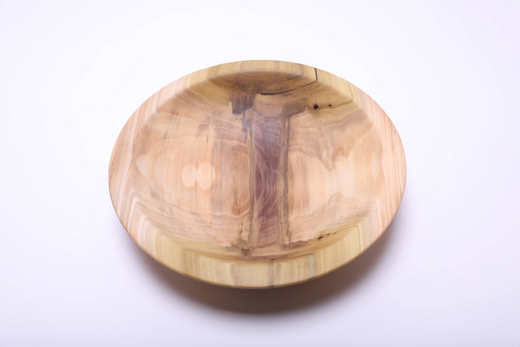 #2873 Rainbow Tulip Poplar Chopping or Dough Bowl  (11 3/8" x 2 1/2")