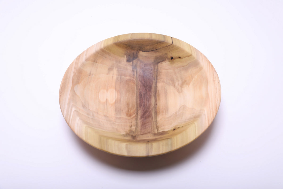 #2873 Rainbow Tulip Poplar Chopping or Dough Bowl  (11 3/8" x 2 1/2")