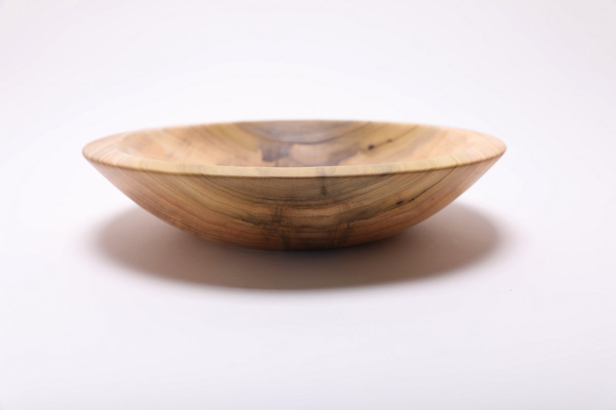 #2873 Rainbow Tulip Poplar Chopping or Dough Bowl  (11 3/8" x 2 1/2")