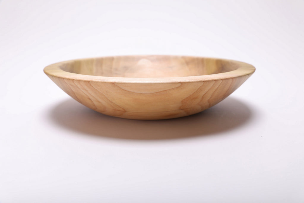 #2873 Rainbow Tulip Poplar Chopping or Dough Bowl  (11 3/8" x 2 1/2")