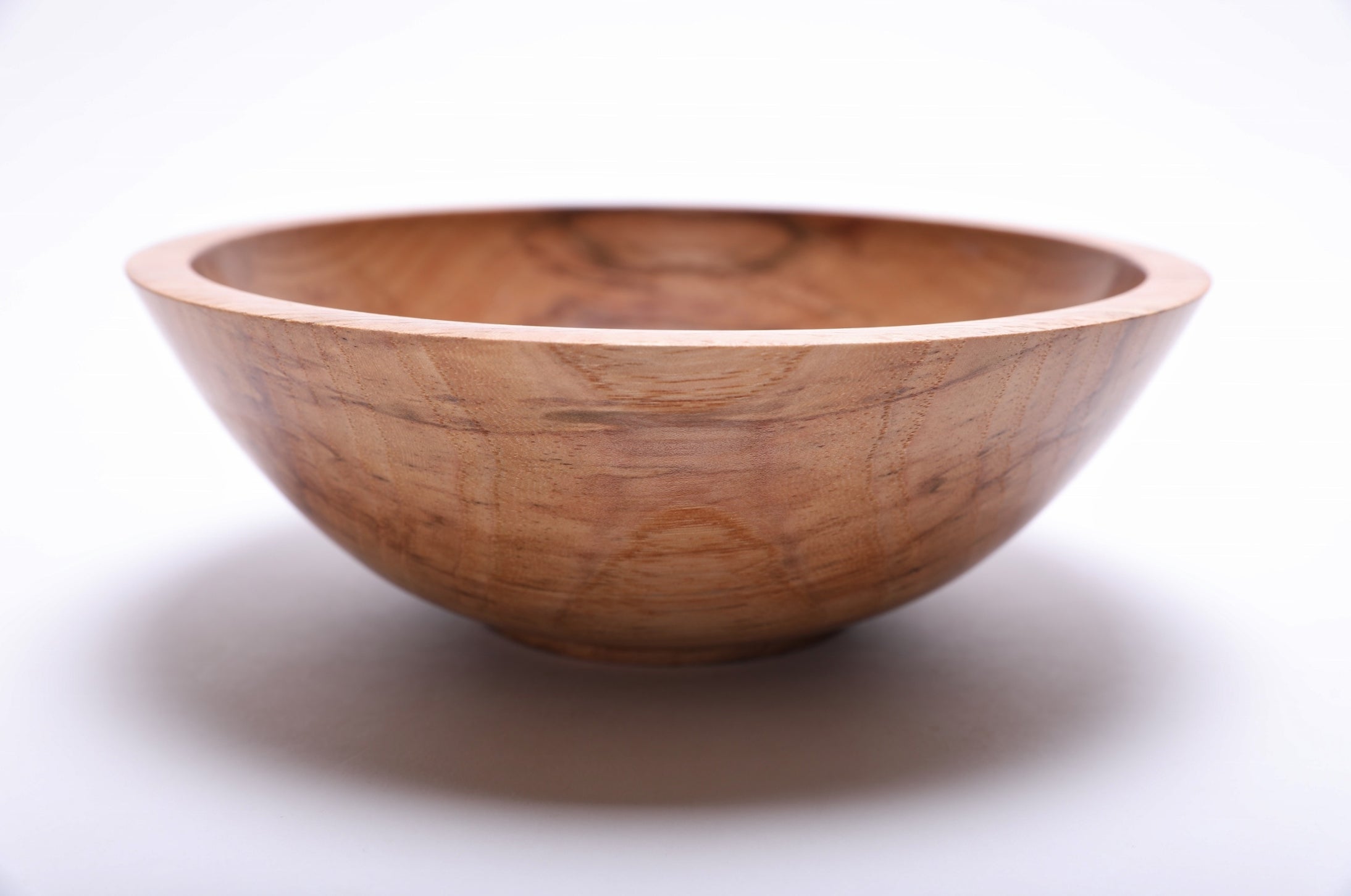 #2042 Mineral Stained Hickory Wooden Bowl  9 1/8” X 3 1/4”  wooden bowl wood bowl hickory bowl