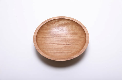 #2043 Small Quartersawn White Oak Wooden Bowl  7 1/8” X 1 5/8”