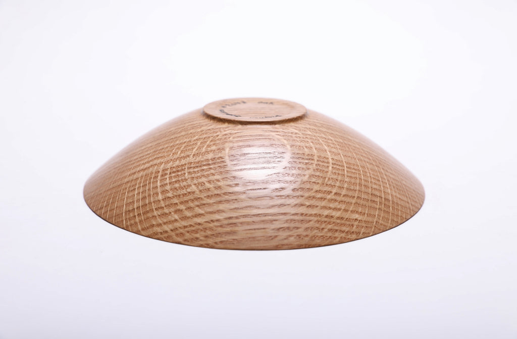 #2043 Small Quartersawn White Oak Wooden Bowl  7 1/8” X 1 5/8”