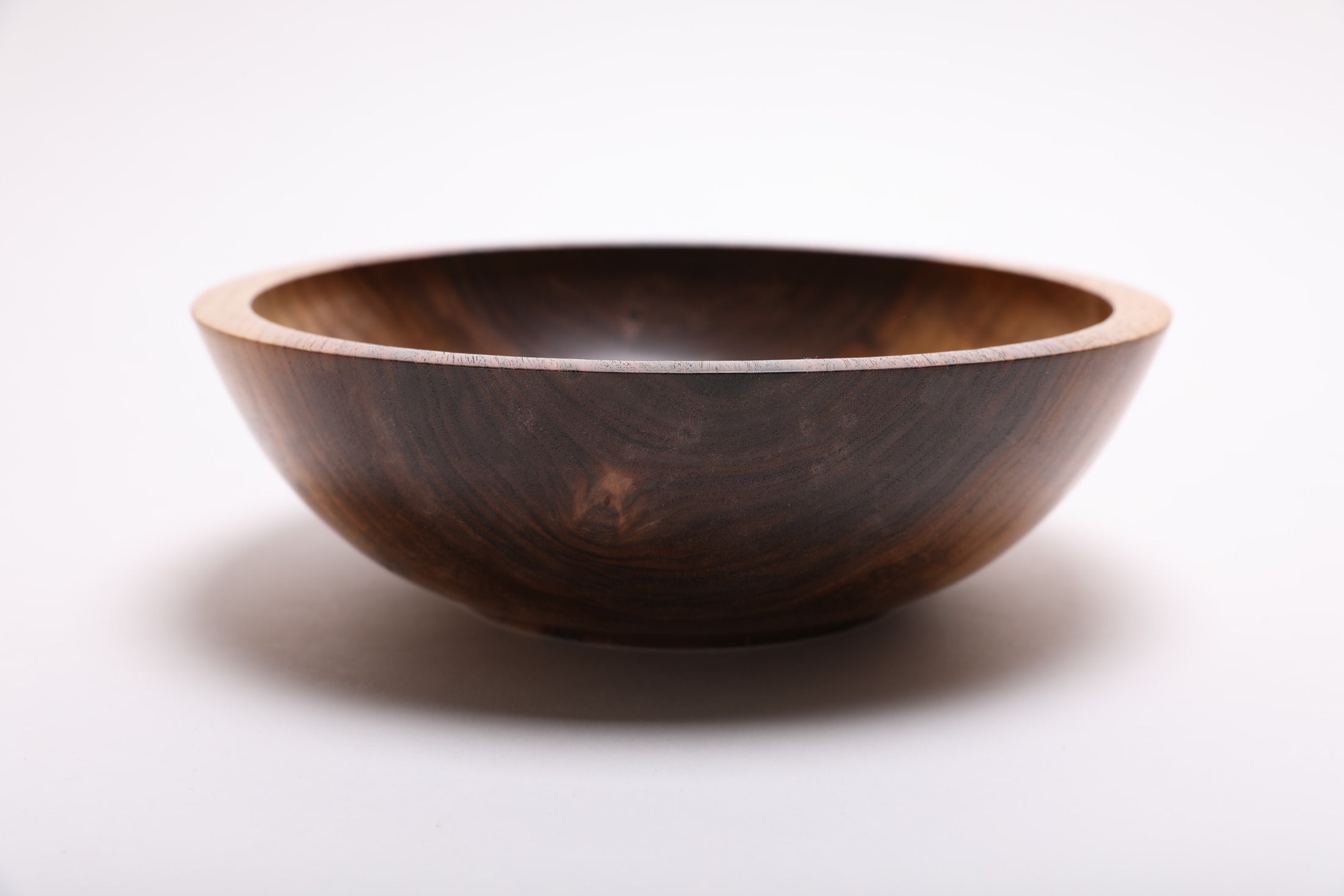 #1672  Black Walnut Wooden Bowl (9” X 2 3/4”)