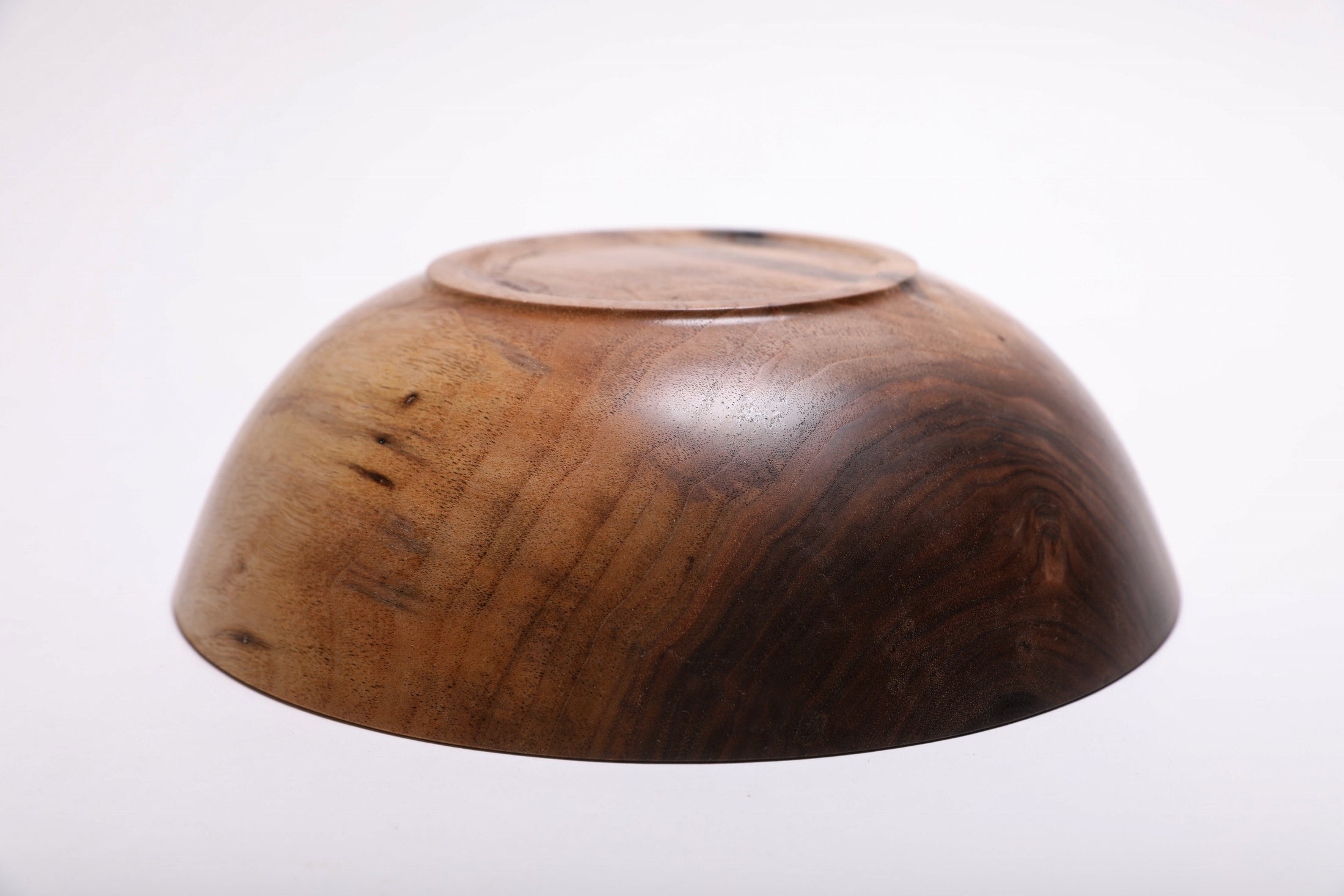 #1672  Black Walnut Wooden Bowl (9” X 2 3/4”)
