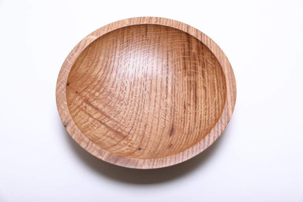 #2070 Quartersawn White Oak Wooden Bowl  8 1/2" x 1 3/4"