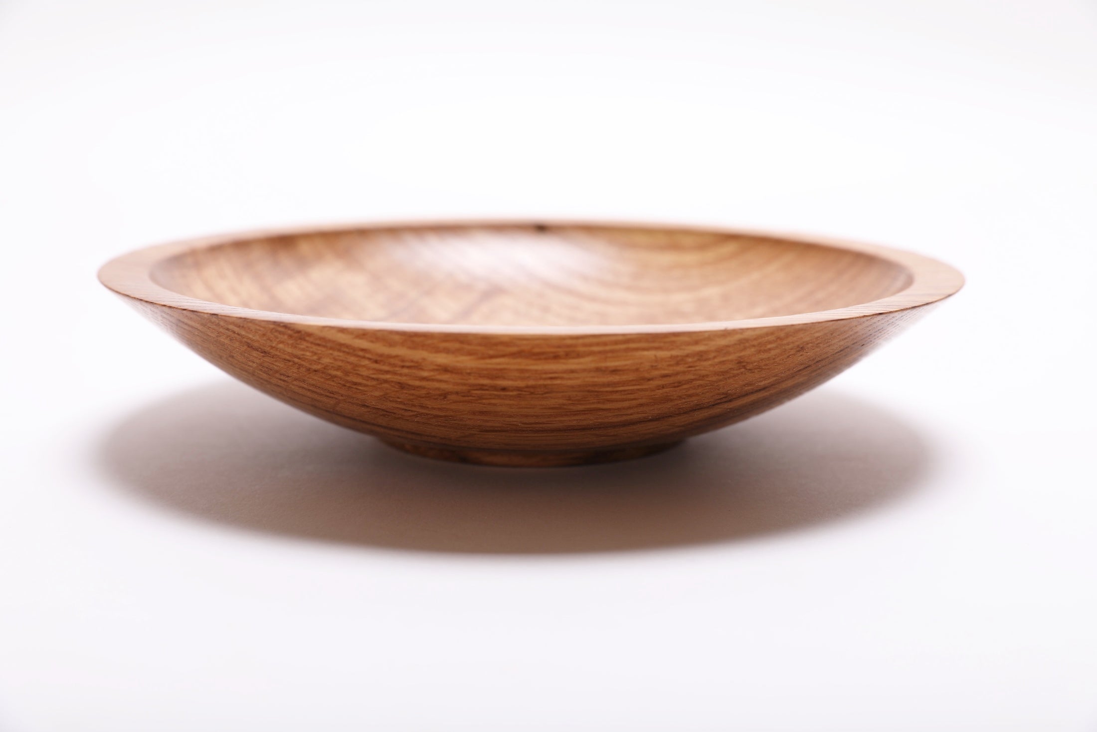 #2070 Quartersawn White Oak Wooden Bowl  8 1/2" x 1 3/4"