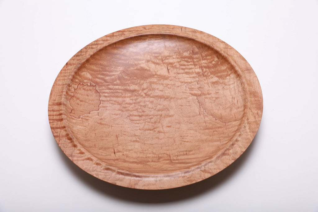 #2115 Quilted Maple Wooden Platter  13 1/4" x 1 3/4"