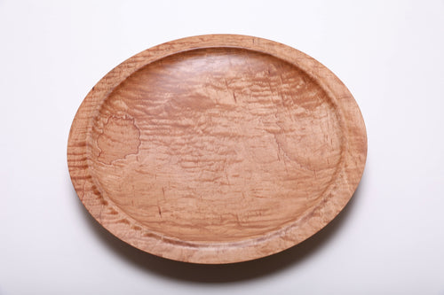 #2115 Quilted Maple Wooden Platter  13 1/4" x 1 3/4"