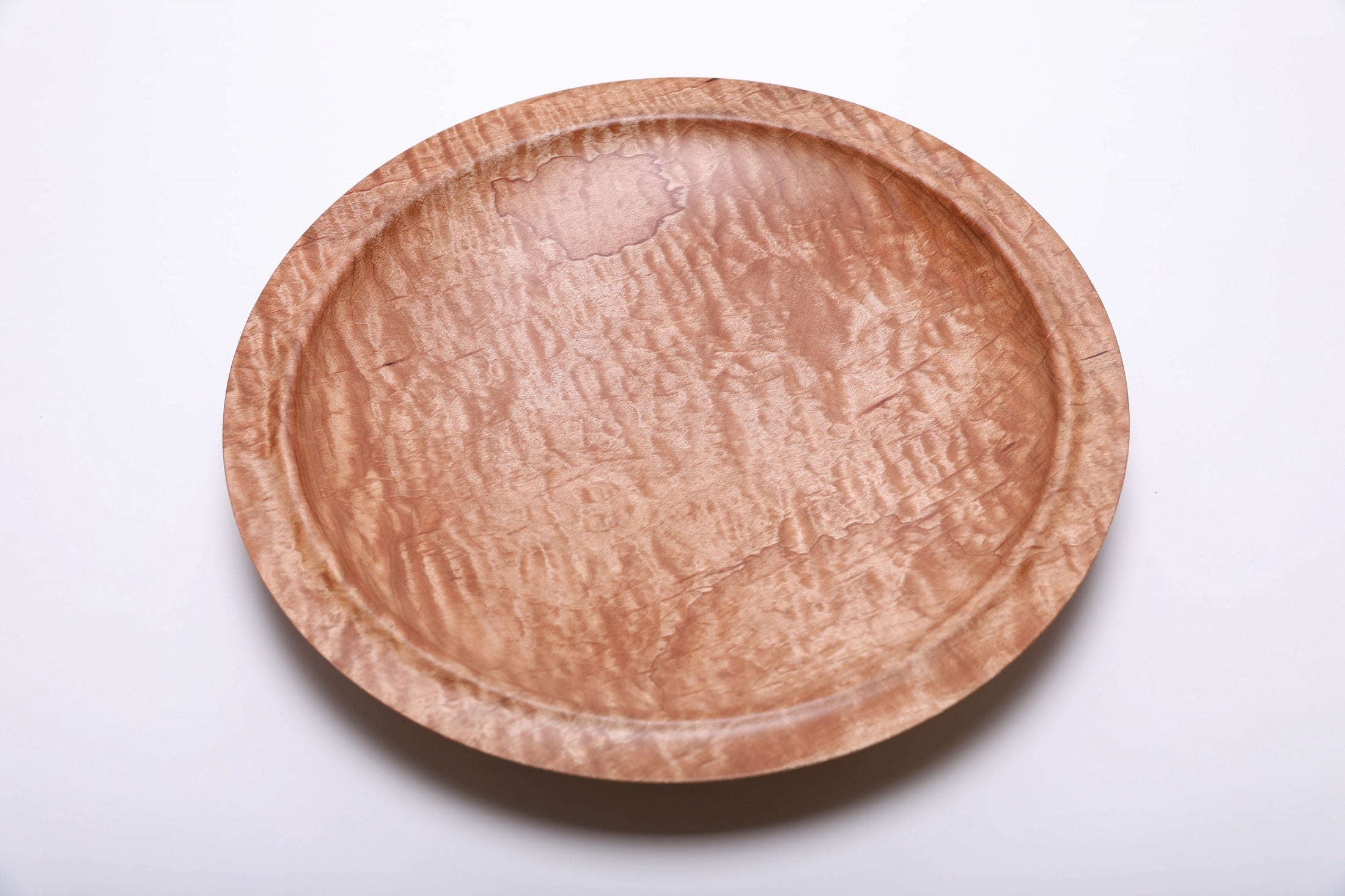 #2115 Quilted Maple Wooden Platter  13 1/4" x 1 3/4"