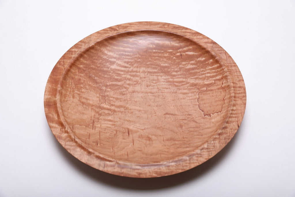 #2115 Quilted Maple Wooden Platter  13 1/4" x 1 3/4"