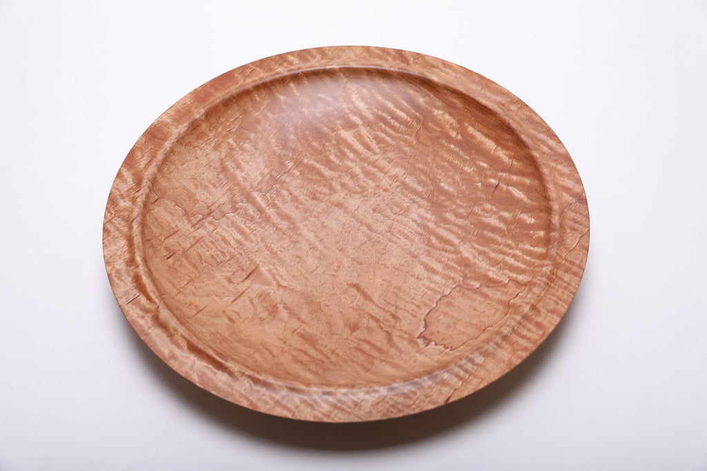 #2115 Quilted Maple Wooden Platter  13 1/4" x 1 3/4"