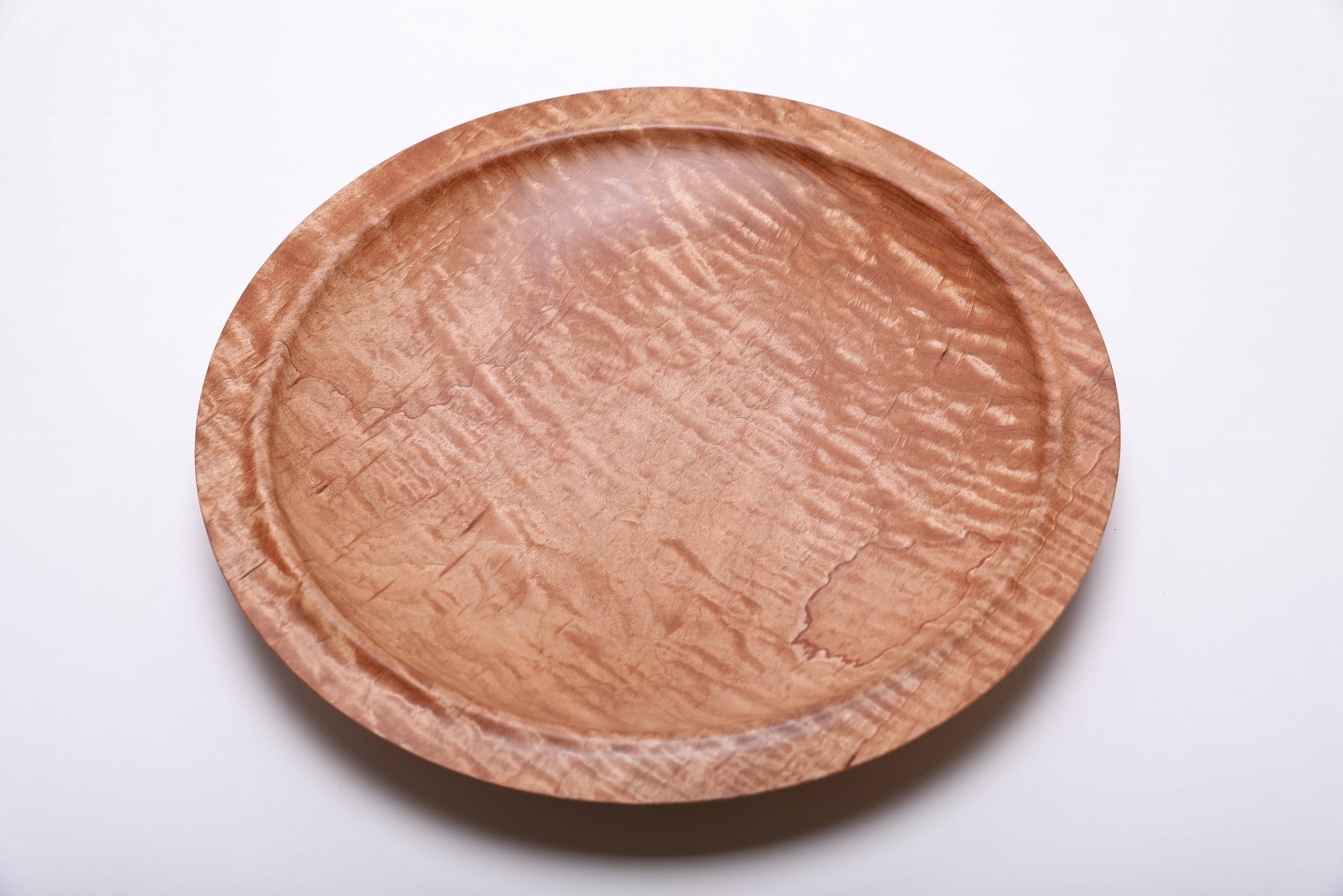 #2115 Quilted Maple Wooden Platter  13 1/4" x 1 3/4"