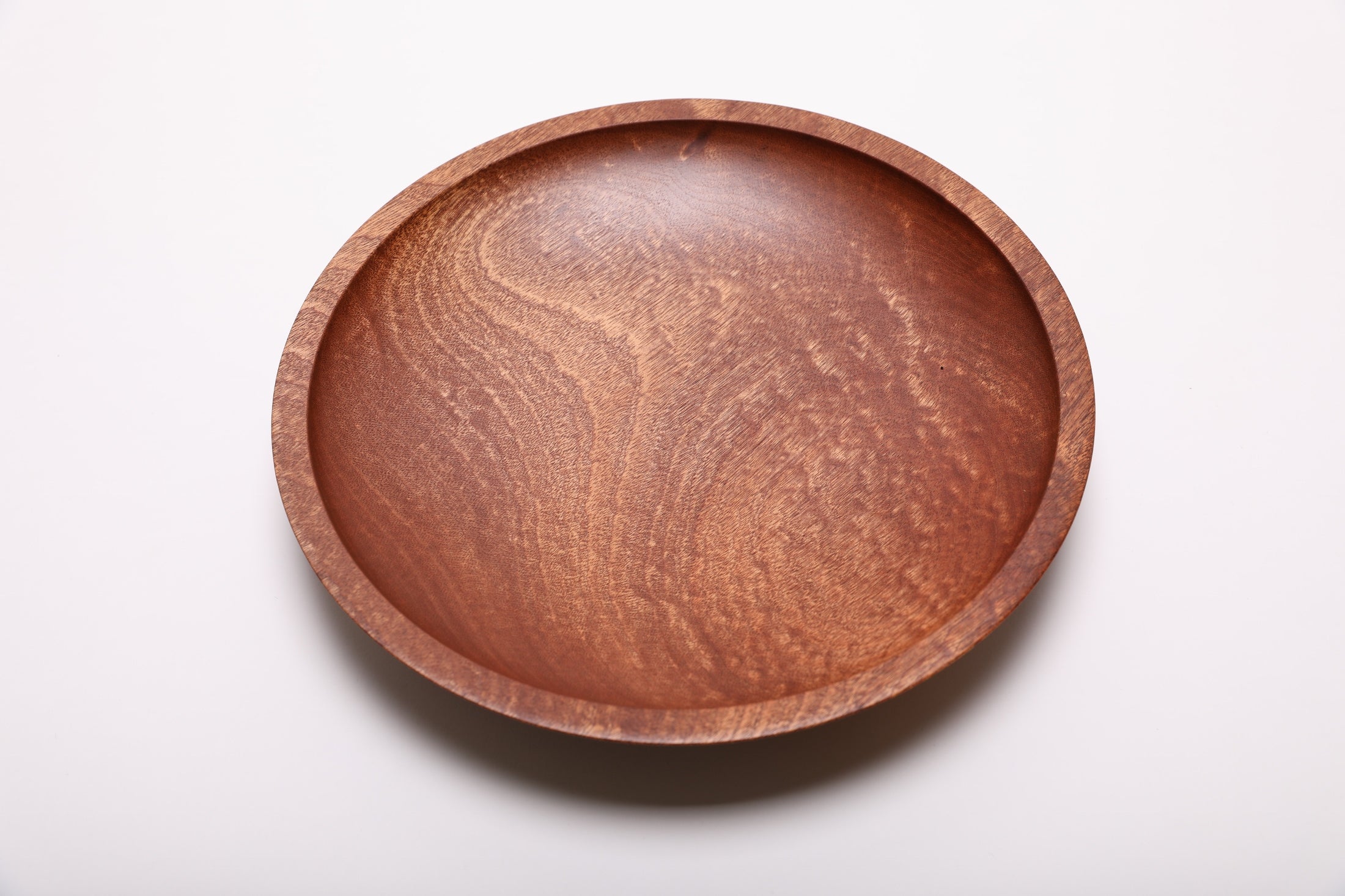 #2117 Pommele Sapele Wooden Bowl  11 3/8" x 1 7/8"