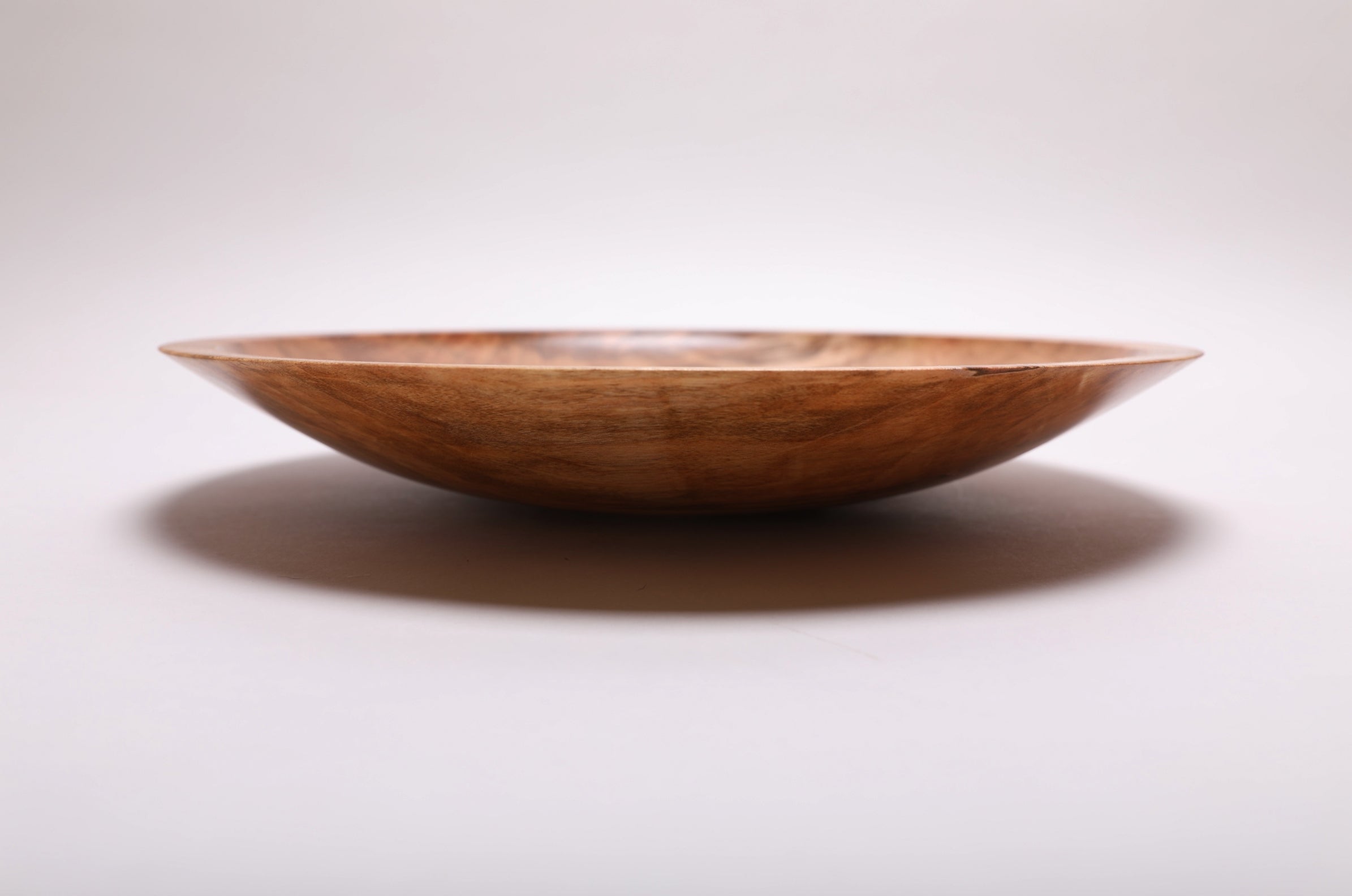 #2155 Quilted Ambrosia Maple Wooden Platter  12" x 2"