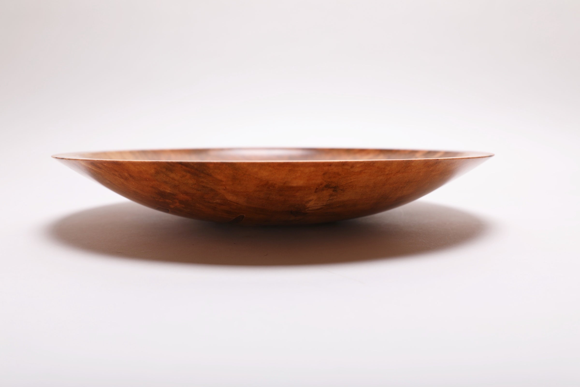 #2155 Quilted Ambrosia Maple Wooden Platter  12" x 2"