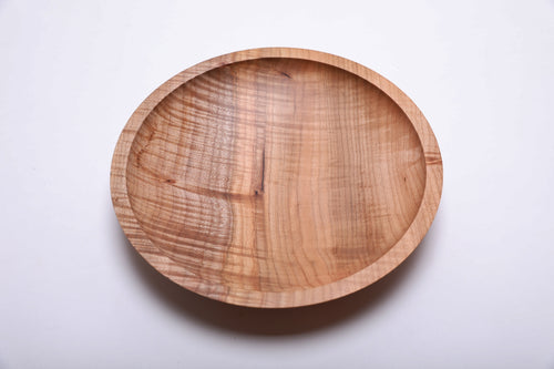 #2177 Fiddleback Big Leaf Maple Wooden Bowl  10 3/8" x 2"