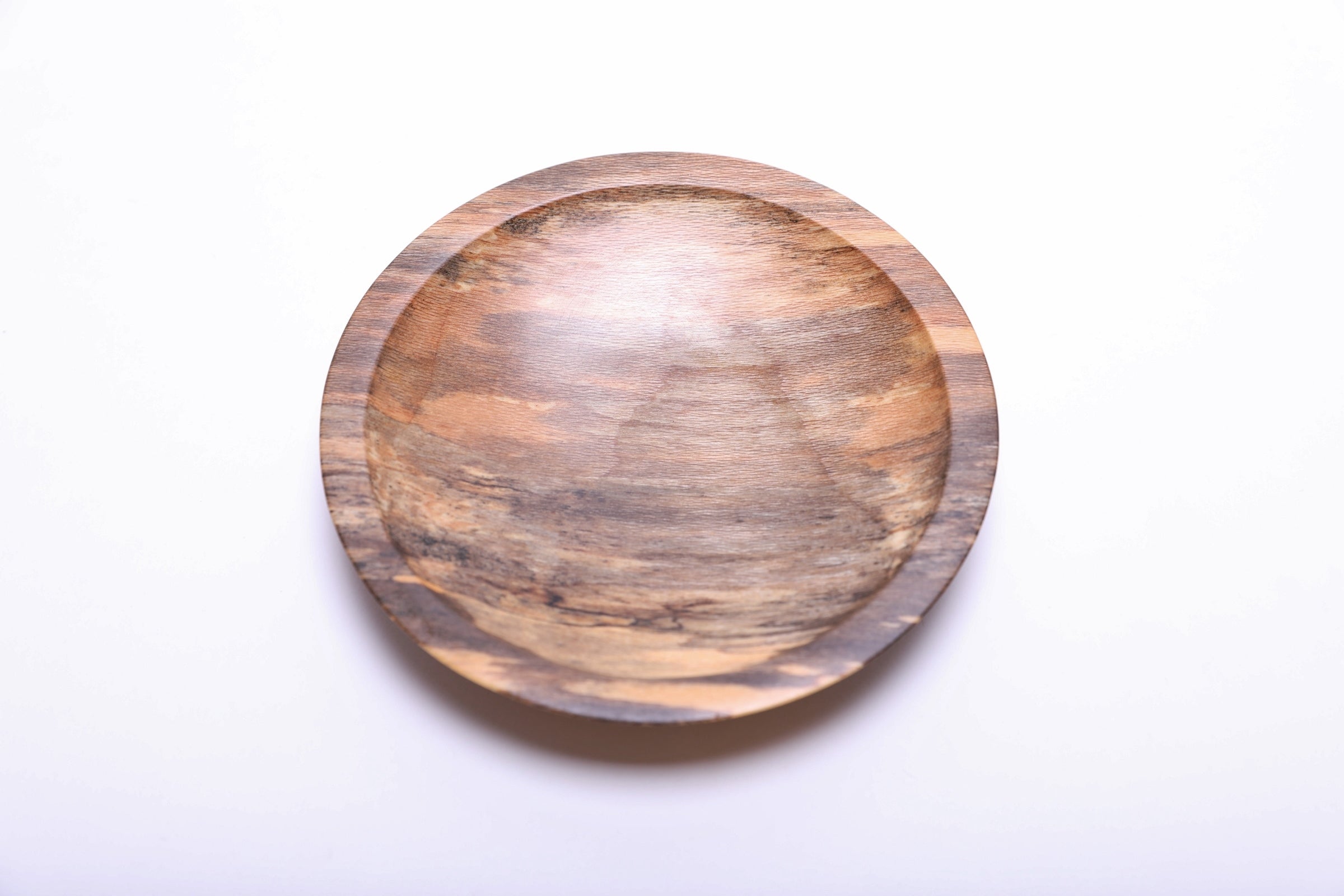 #2206 Small Spalted Sweet Gum Wooden Jewelry Dish  4 3/4" x 7/8"  Wooden Ring Dish