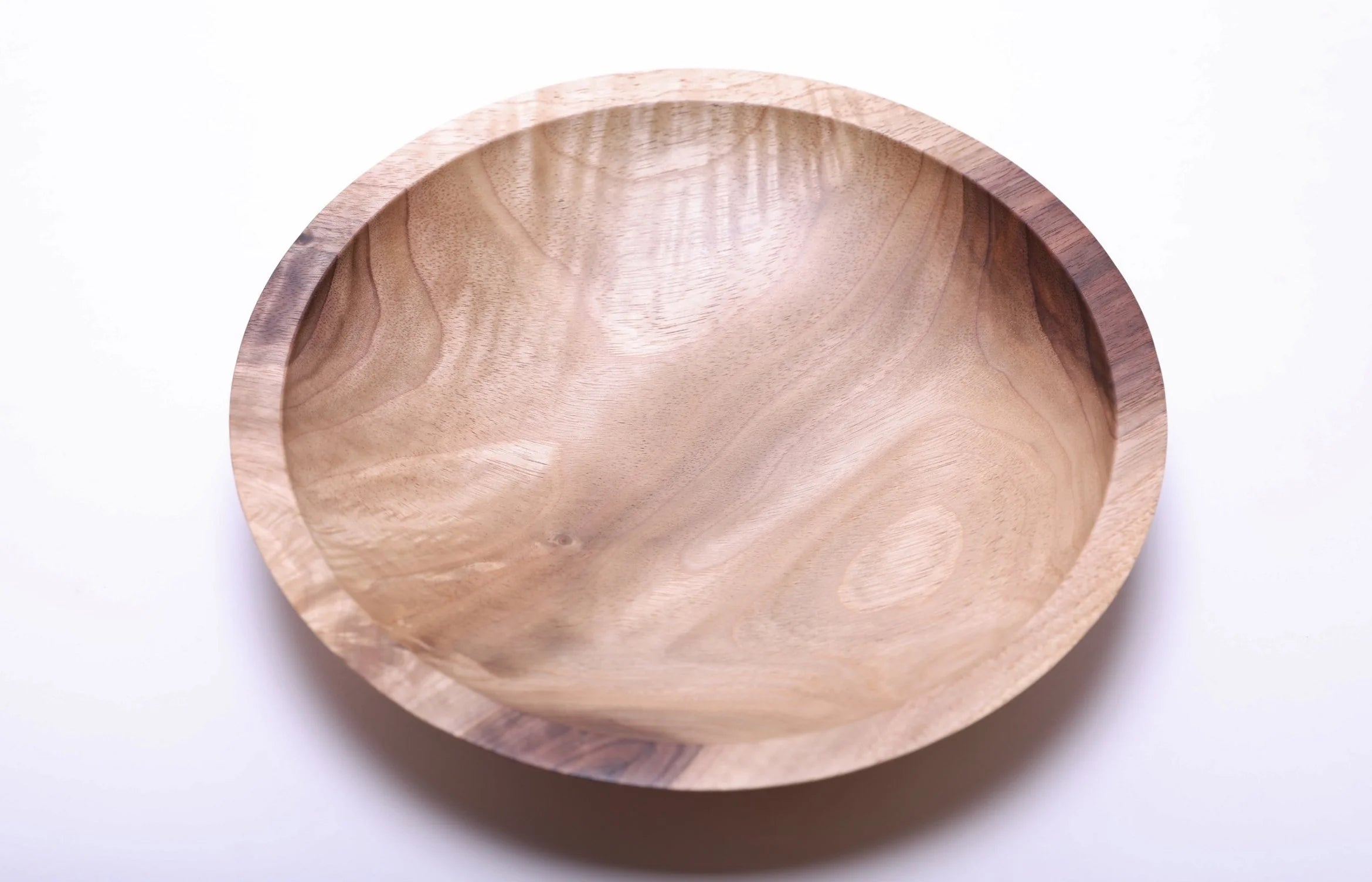 #2215 Wild Black Walnut Crotch Burl Wooden Bowl  (9 1/2" x 1 3/4")