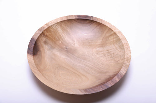#2215 Wild Black Walnut Crotch Burl Wooden Bowl  (9 1/2" x 1 3/4")