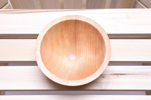#2260 Small American Beech Wooden Bowl  5 1/2" x 3"