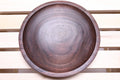 #2261 Wormy Black Walnut Shallow Bowl  9" x 1 1/2"