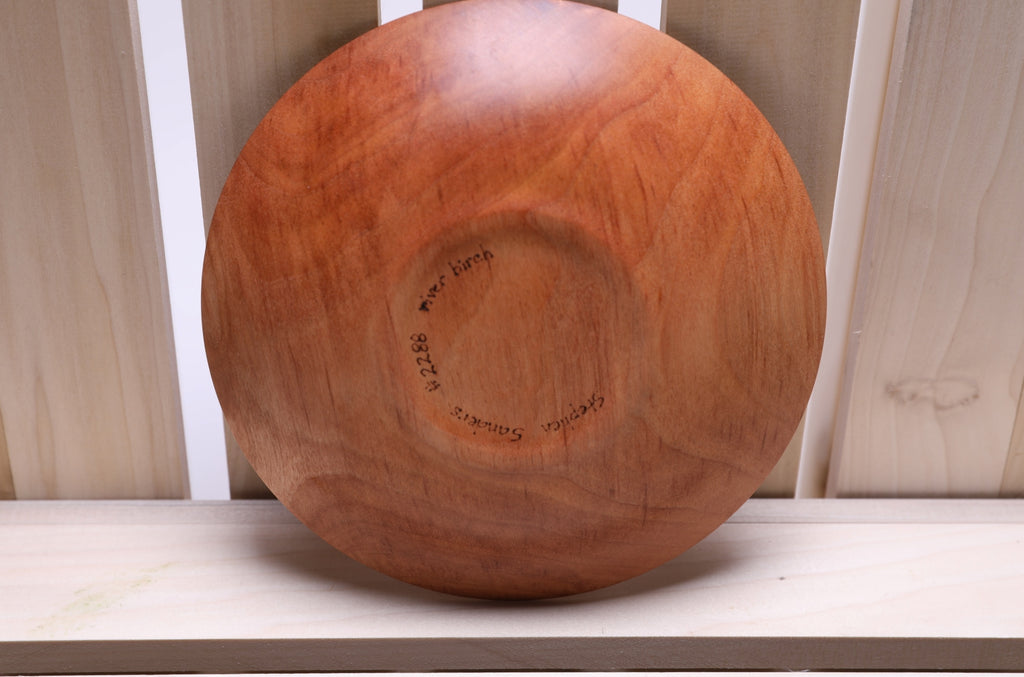 #2288 River Birch Wooden Dish  6 1/8" x 1"