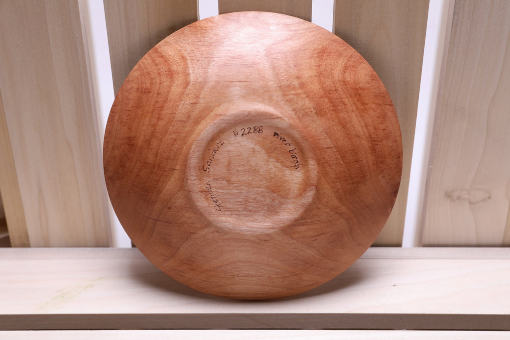 #2288 River Birch Wooden Dish  6 1/8" x 1"