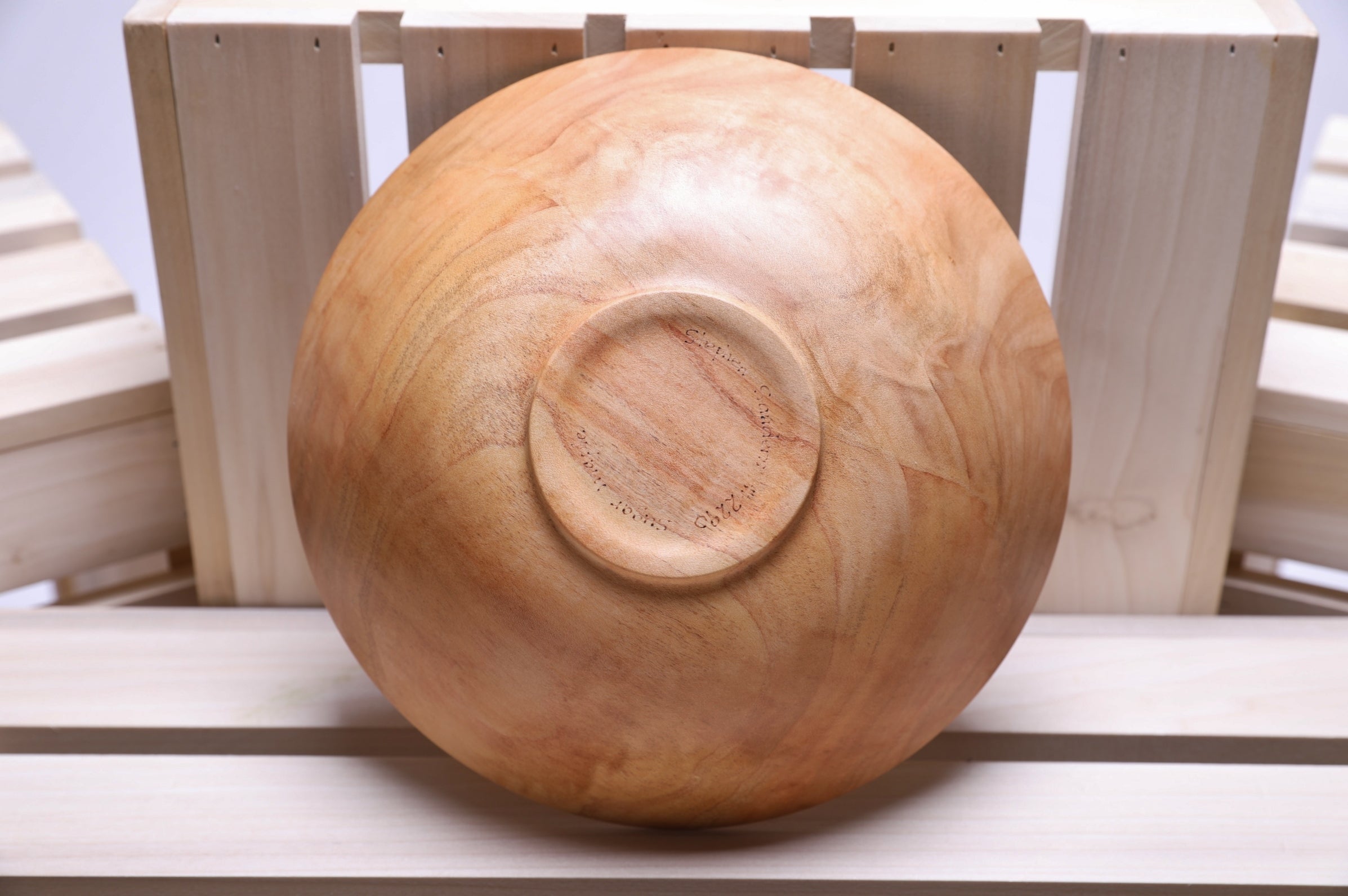 #2301 Sugar Maple Wooden Bowl  9 1/4" x 3"