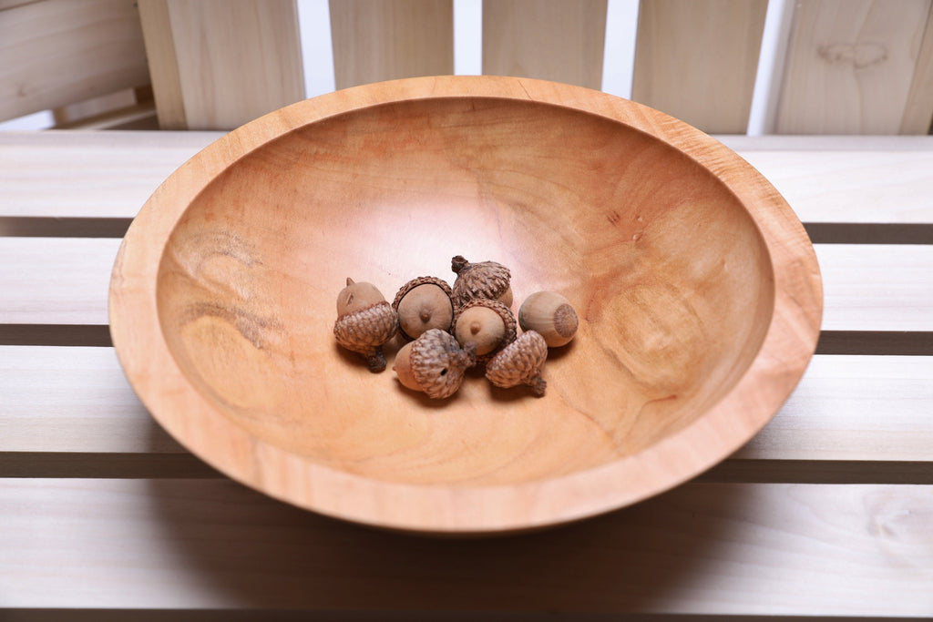 #2301 Sugar Maple Wooden Bowl  9 1/4" x 3"