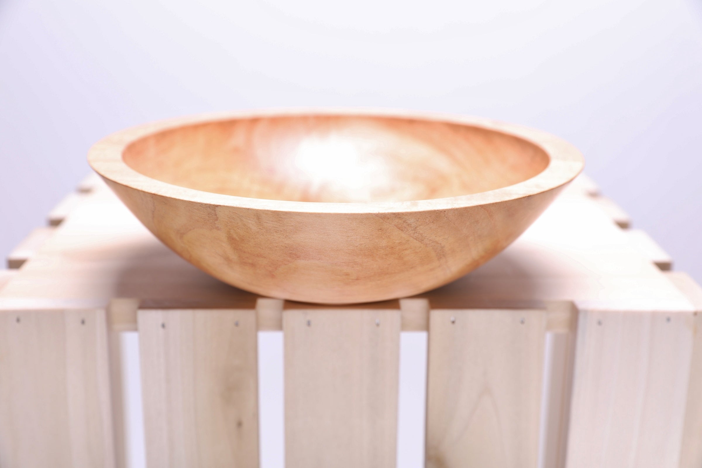 #2301 Sugar Maple Wooden Bowl  9 1/4" x 3"