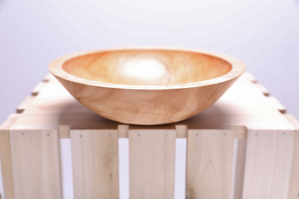 #2301 Sugar Maple Wooden Bowl  9 1/4" x 3"