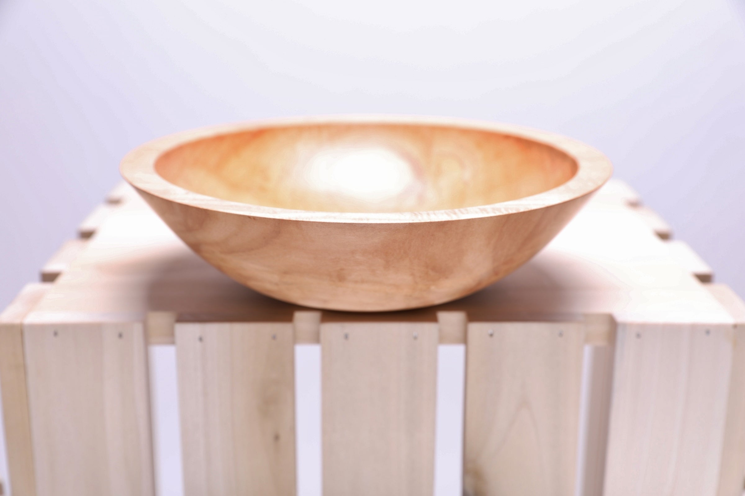 #2301 Sugar Maple Wooden Bowl  9 1/4" x 3"