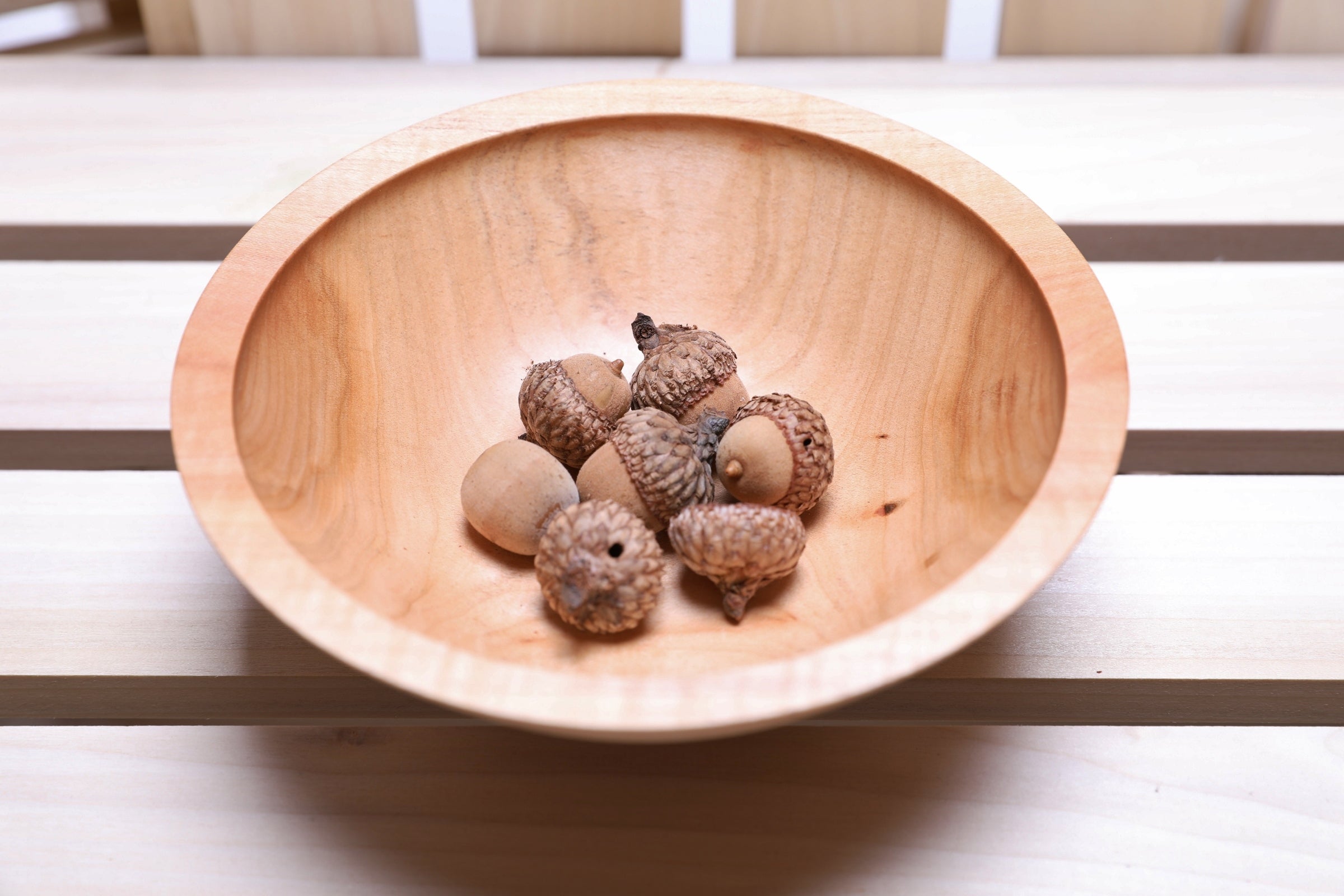 #2304 Small Sugar Maple Wooden Bowl  6 1/8" X 2 1/8"