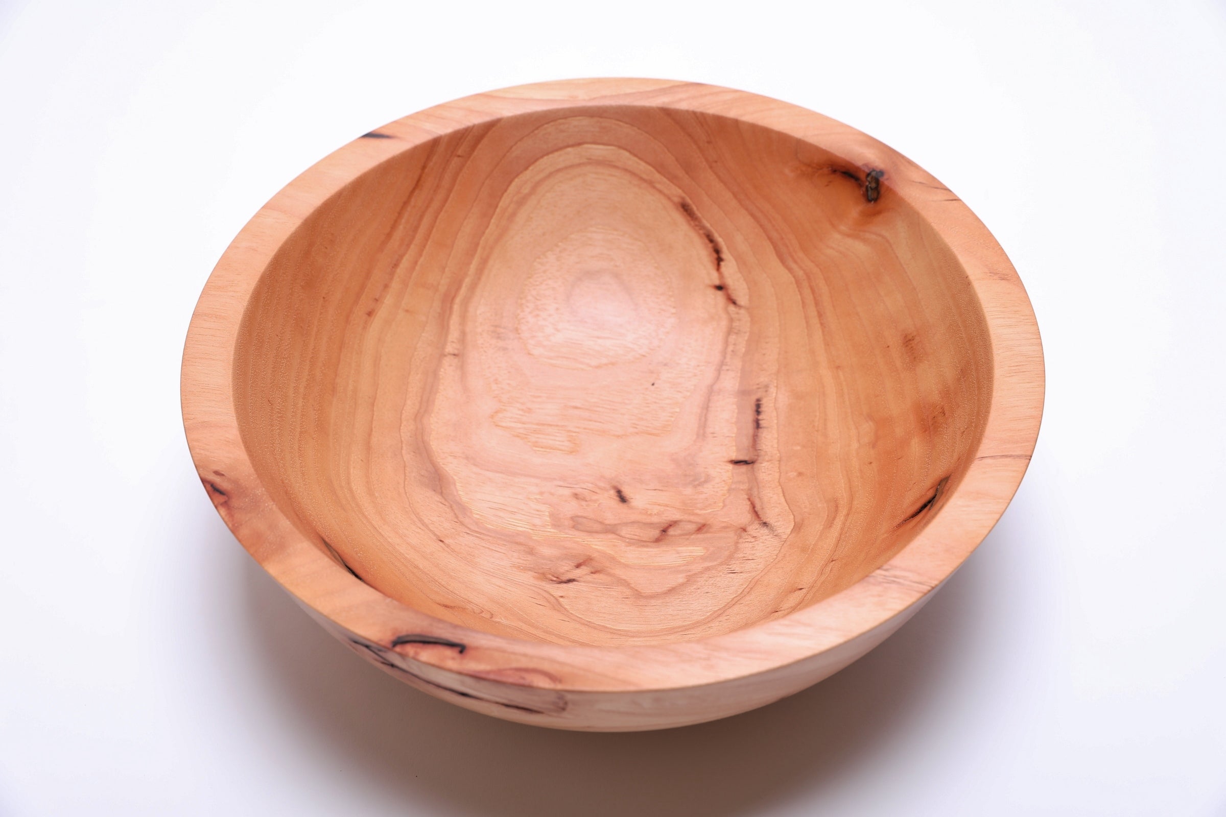 #2320 Pecan Wooden Fruit Bowl  12 1/2" x 4 1/4"