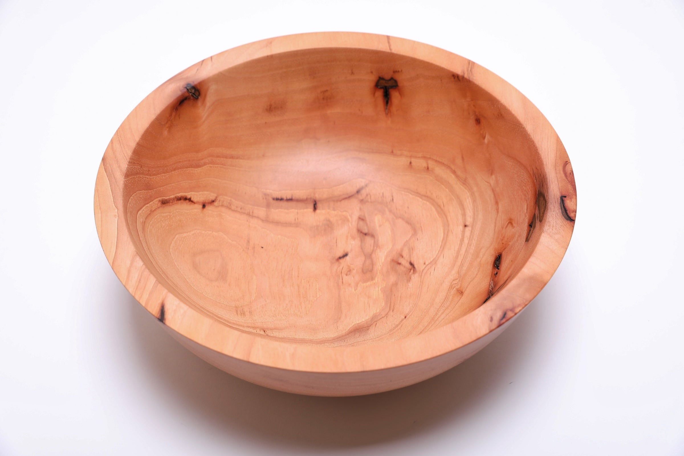#2320 Pecan Wooden Fruit Bowl  12 1/2" x 4 1/4"