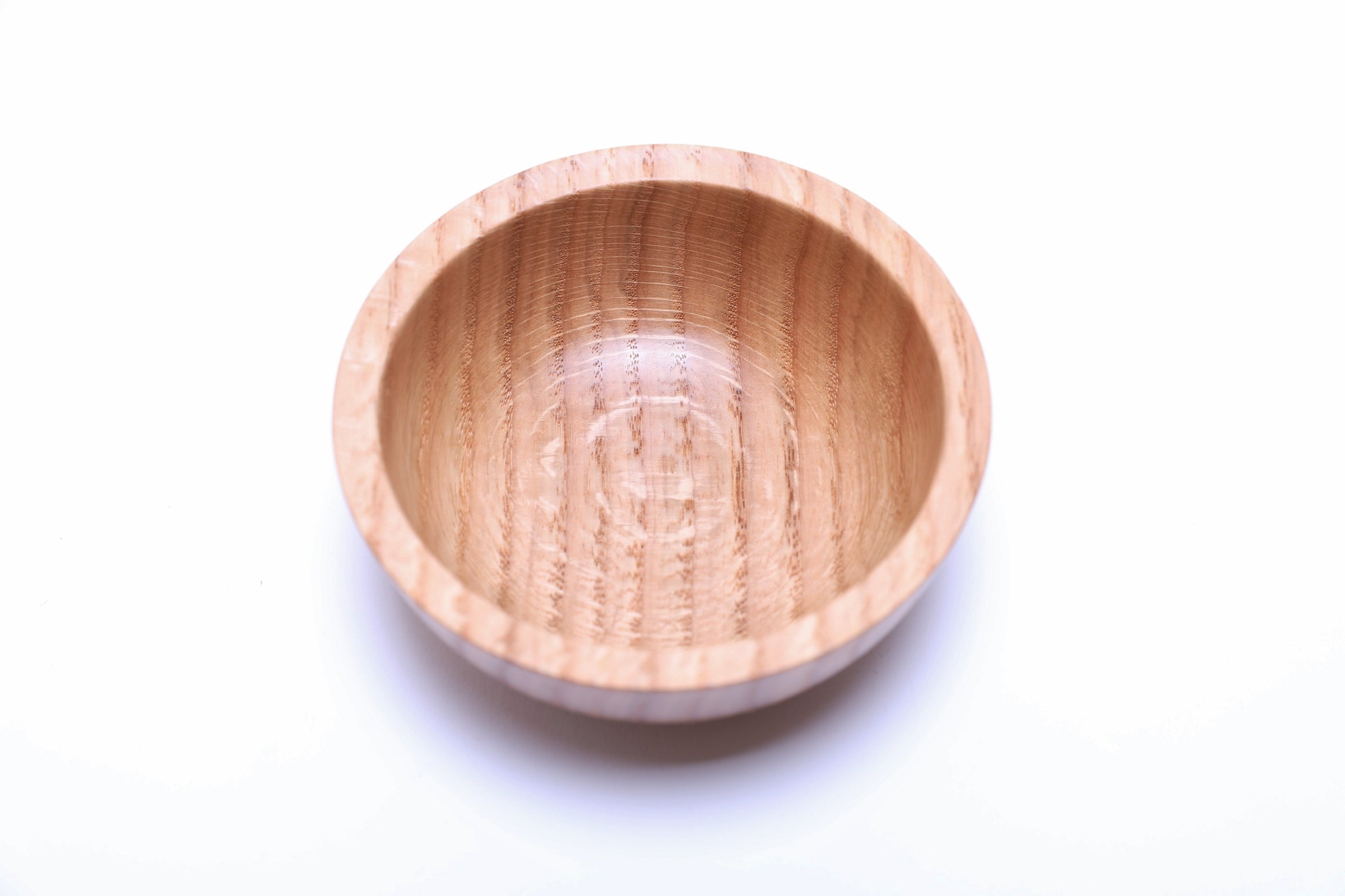 #2338 Small Quartersawn Red Oak Wooden Bowl  4 7/8" x 2"