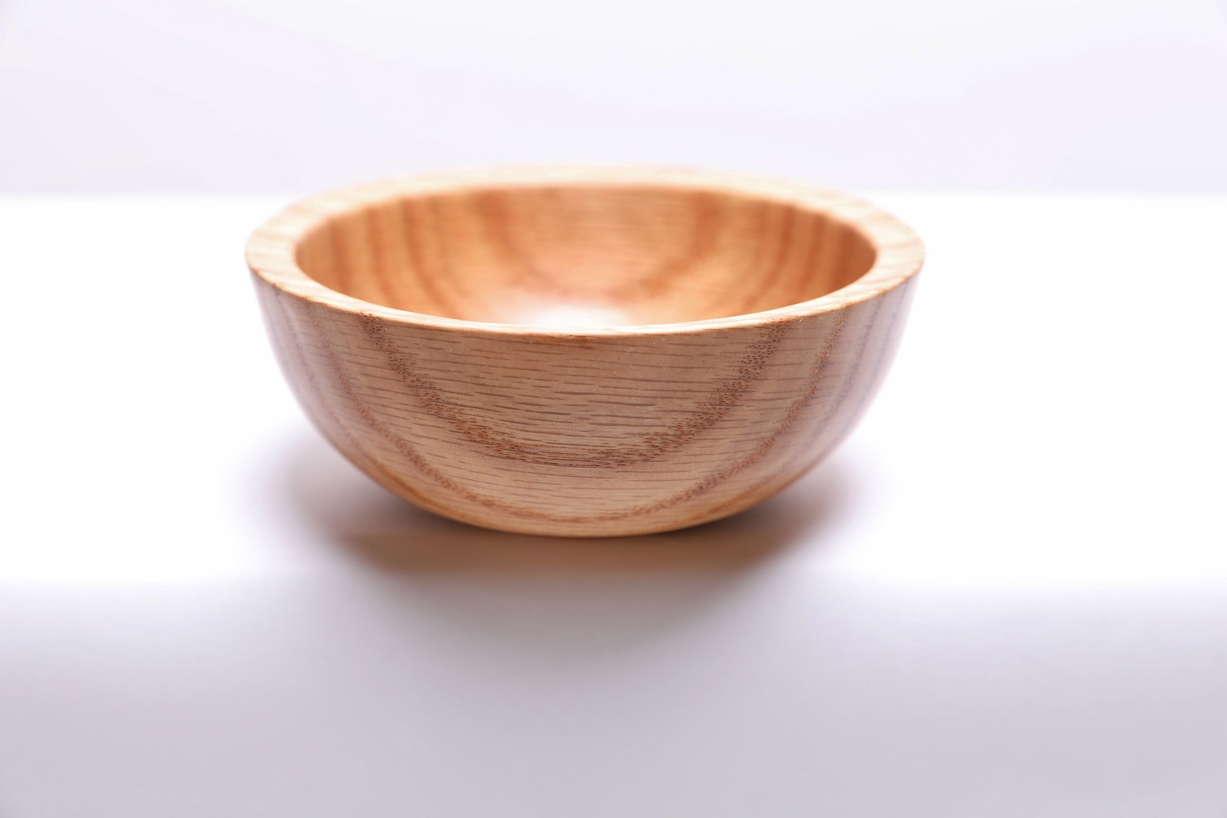 #2338 Small Quartersawn Red Oak Wooden Bowl  4 7/8" x 2"