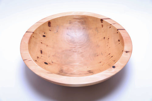 #2362 Big Sweet Gum Wooden Fruit Bowl    17 1/2" x 4 3/4"