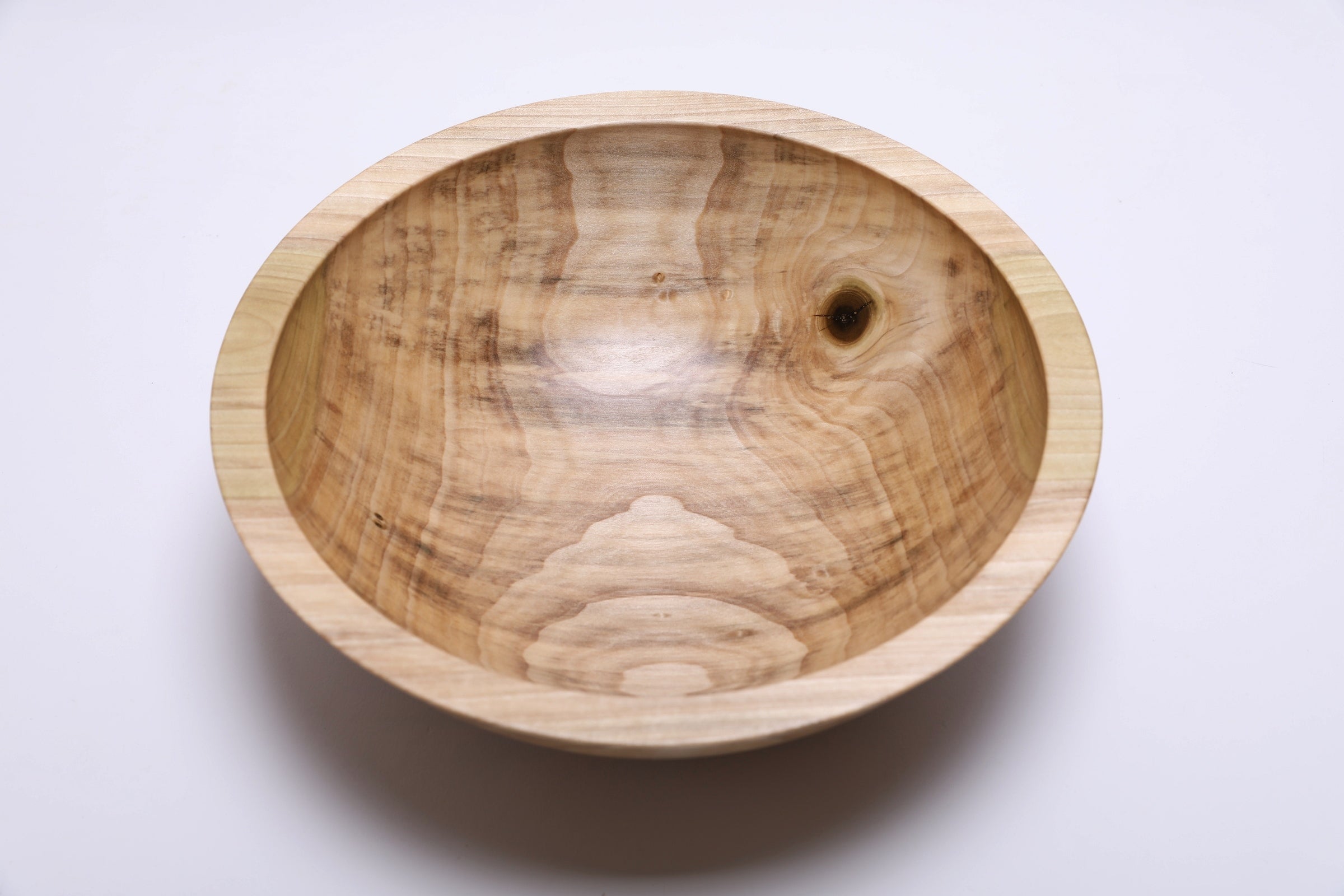 #2370 Tulip Poplar Wooden Fruit and Salad Bowl  11 1/4" x 3 5/8"