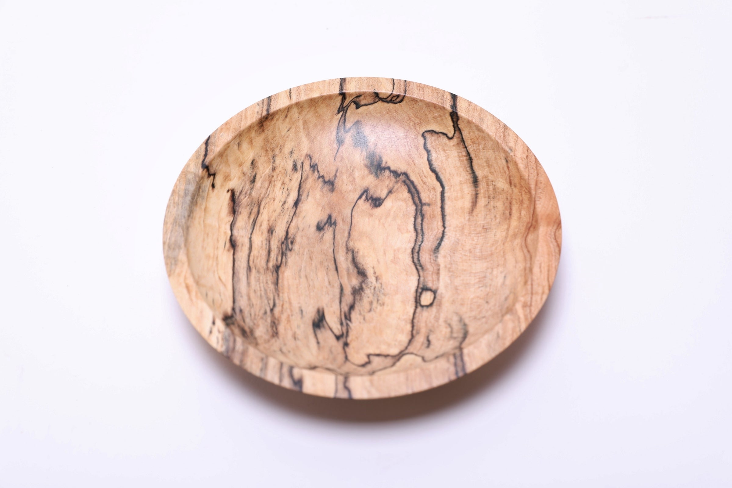#2375 Spalted Hackberry Wooden Ring and Trinket Dish  5 7/8" x 1"