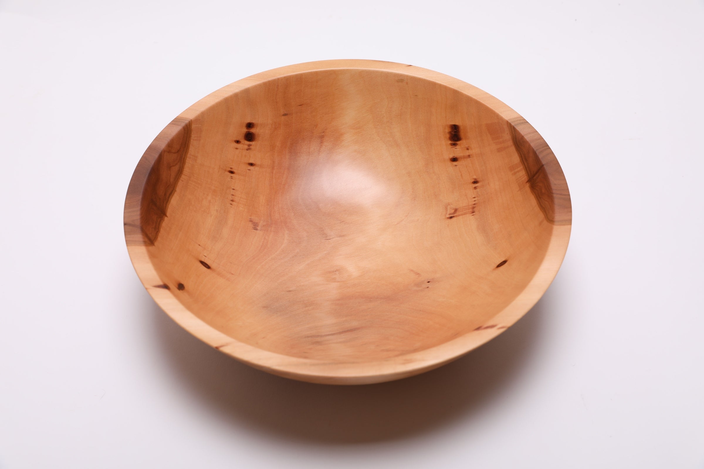 #2378 Sweet Gum Wooden Fruit and Salad Bowl  (12" x 3 3/4")