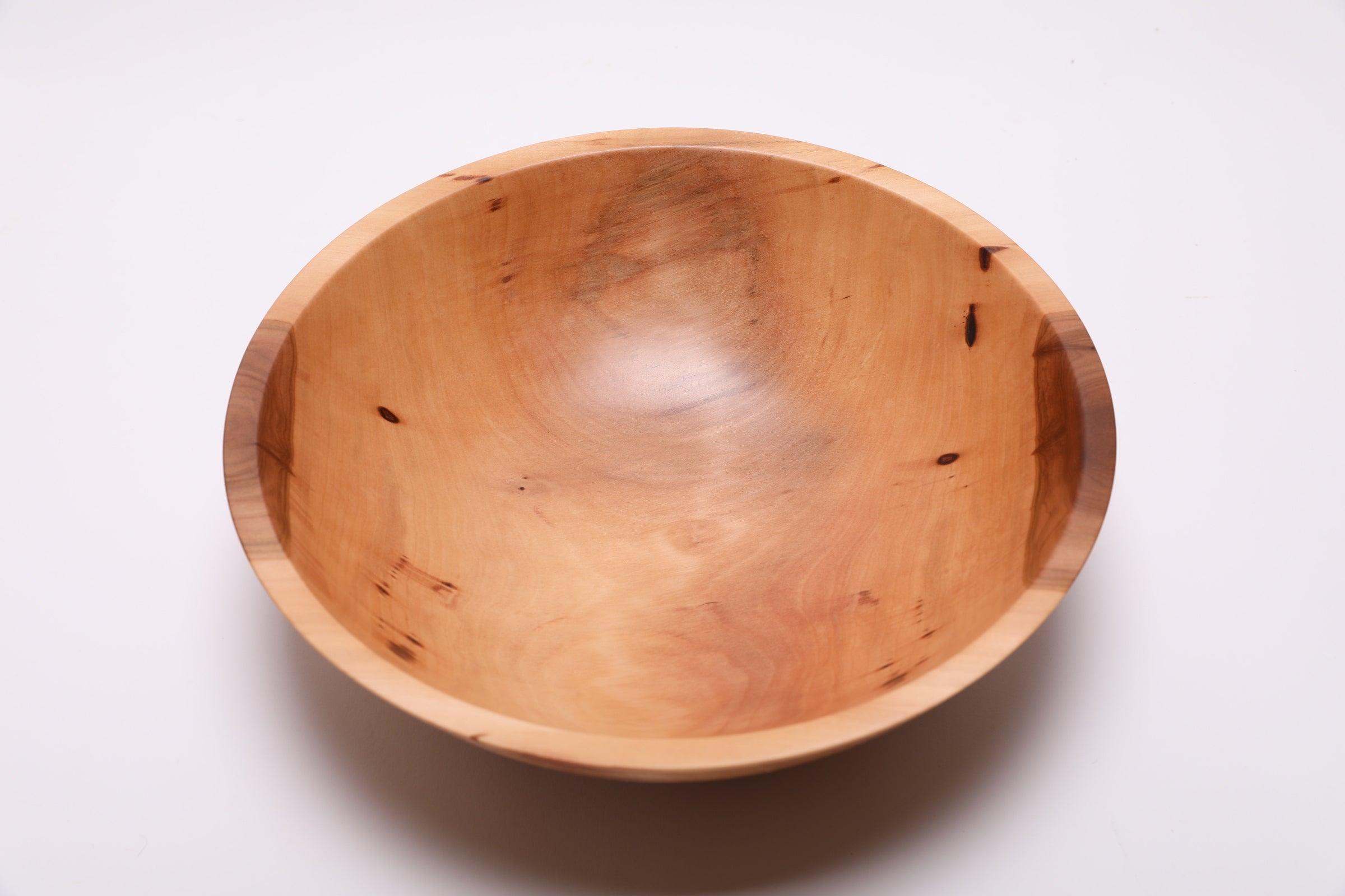 #2378 Sweet Gum Wooden Fruit and Salad Bowl  (12" x 3 3/4")