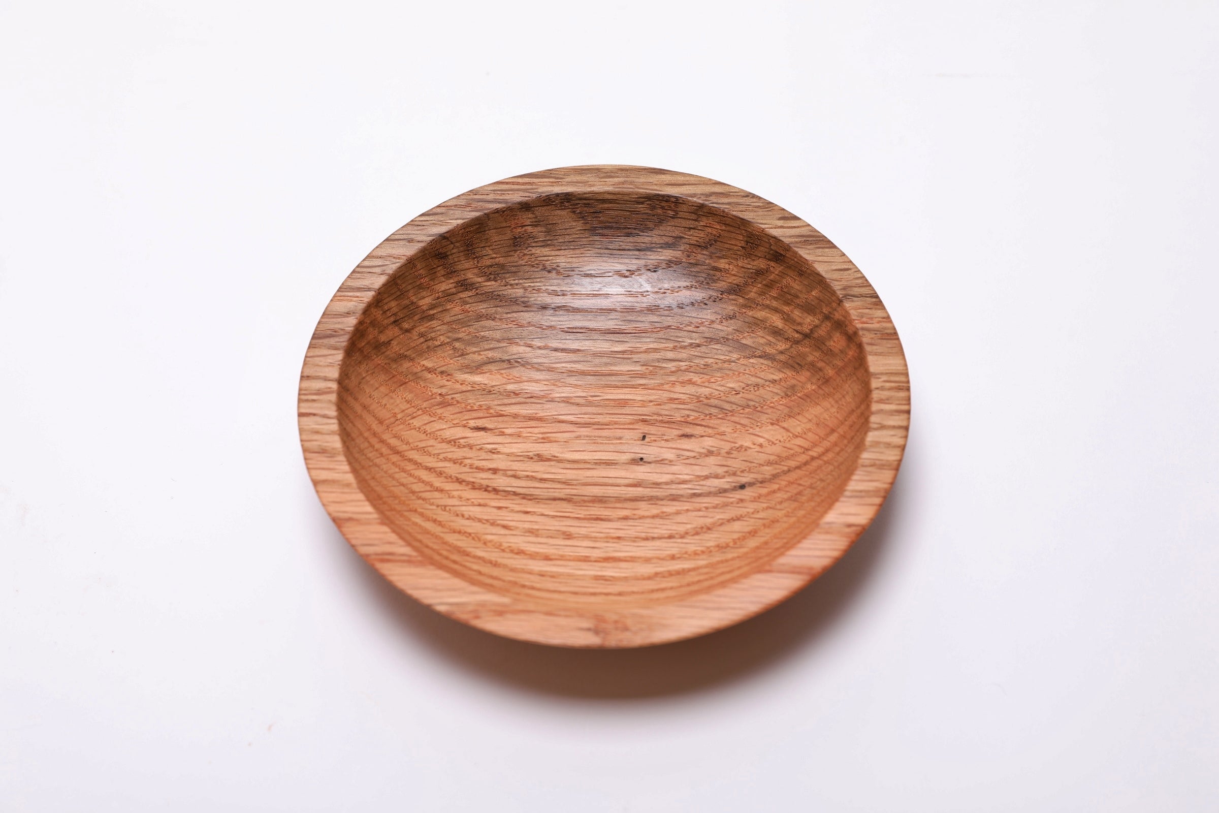 #2399 Small Spalted Oak Wooden Bowl  6 3/8" x 1 3/8"