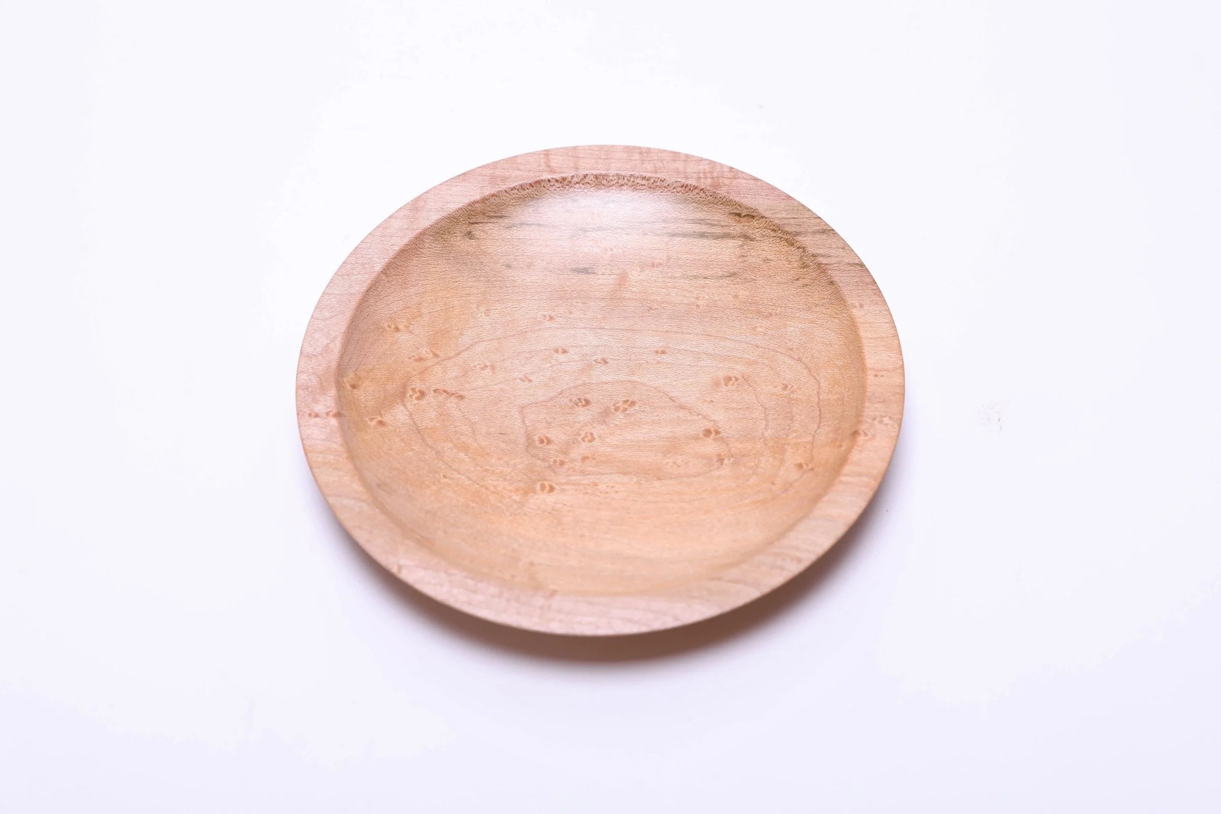 #2408 Birdseye Maple Wooden Dish  5 3/8" x 3/4"