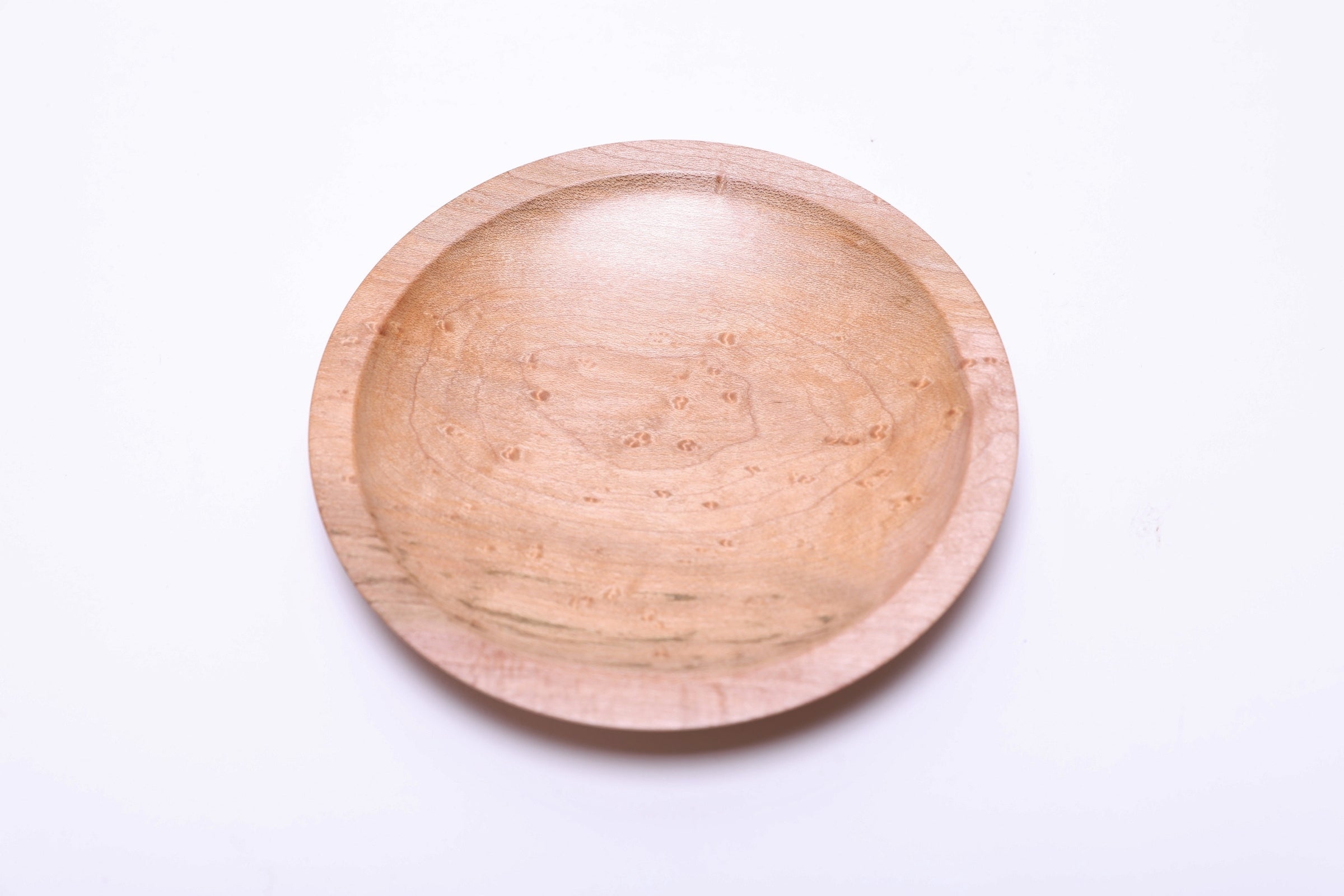 #2408 Birdseye Maple Wooden Dish  5 3/8" x 3/4"
