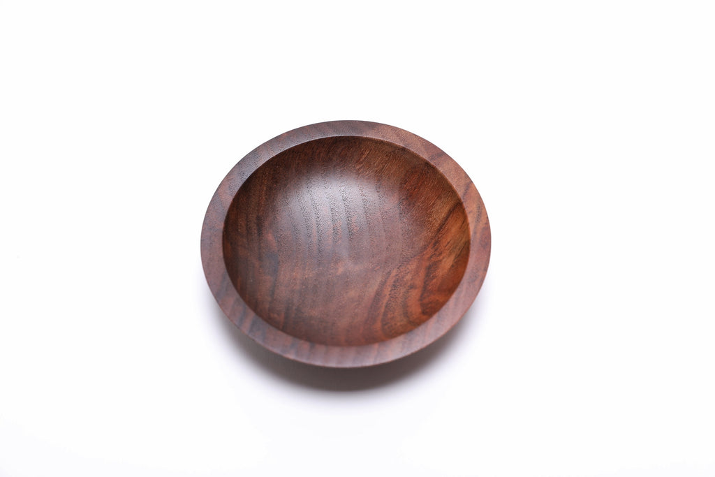 #2431 Claro Walnut Wooden Ring Dish  4 1/8" x 1"