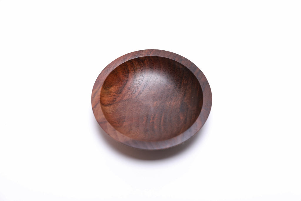 #2431 Claro Walnut Wooden Ring Dish  4 1/8" x 1"