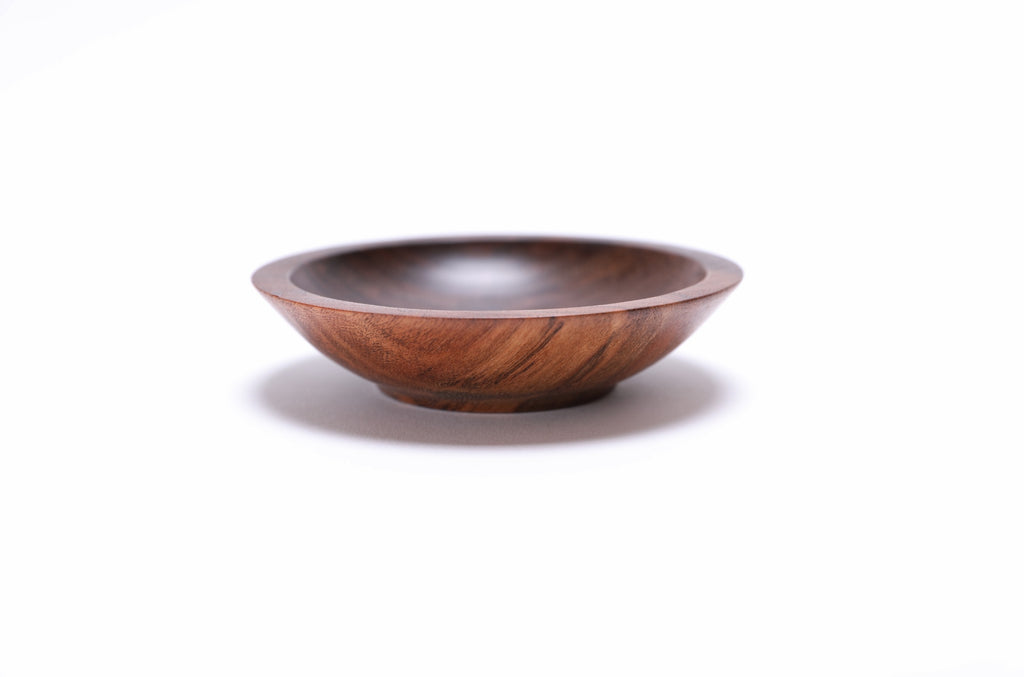 #2431 Claro Walnut Wooden Ring Dish  4 1/8" x 1"